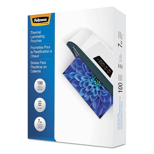 Fellowes 52041 Laminating Pouches 7mil 11 1/2 x 9 100/Pack