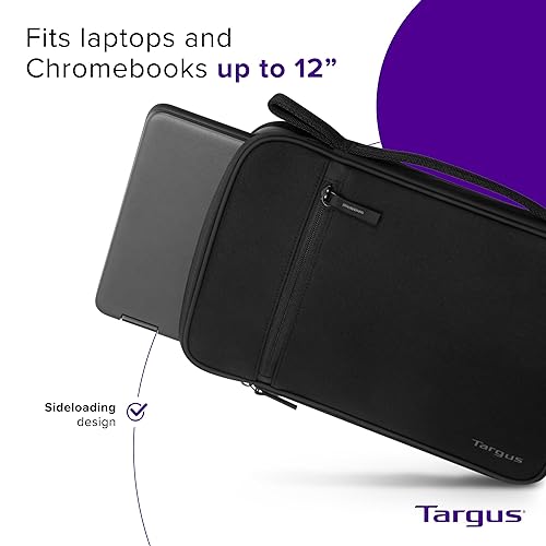 Targus 11–12” Sideloading Sleeve, Black (TBS578GL)