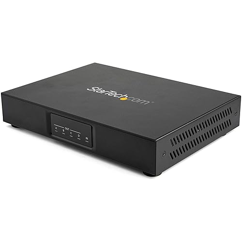 StarTech.com 2x2 HDMI Video Wall Controller - 4K 60Hz HDMI 2.0 Video Input to 4x 1080p Output - Video Wall Processor for Multi Screen Display - Video Wall Splitter - RS232/Ethernet Control (ST124HDVW)