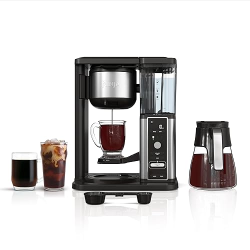 Ninja® Hot & Iced, Single Serve or Drip Coffee Maker with Rapid Cold Brew 10 Cup Glass Carafe, CM360C (Canadian Version)