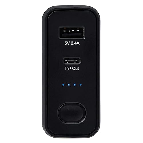 Tripp Lite Portable USB Mobile Power Bank Battery Wall Charger Combo 5K mAh (UPBW-05K0-1A1C)