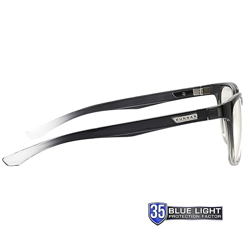 Gunnar Optiks Blue Light Blocking Glasses for Gaming & Computer Onyx Fade Frame Clear Lens