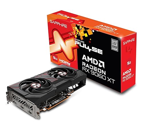 Sapphire 11350-03-20G Pulse AMD Radeon™ RX 9060 XT Gaming OC Graphics Card with 16GB GDDR6, AMD RDNA 4