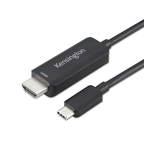 Kensington Premium USB C to HDMI Cable 6ft, 8K@60Hz or 4K@120Hz, (M/M) Unidirectional 8K Cable, for Thunderbolt 3/4 and USB-C Laptops & Tablets (K38343WW)