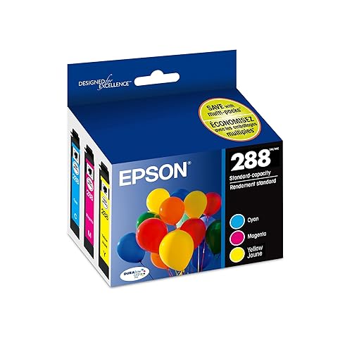 Epson 288 DURABrite Ultra Standard Capacity Cartridge Ink, Colour Combo Pack (T288520) Color Combo Pack Ink