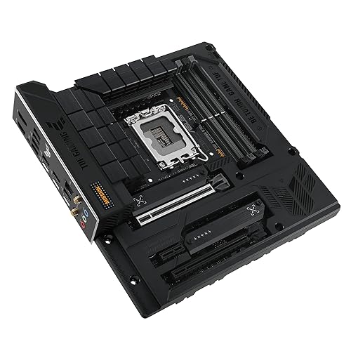TUF Gaming B760M-BTF WiFi Intel® B760 (LGA 1700) mATX Motherboard with DDR5, PCIe 5.0, Three PCIe 4.0 M.2 Slots, 12+1 DrMOS, Intel® Wi-Fi 6, Realtek 2.5Gb Ethernet, DisplayPort, HDMI™