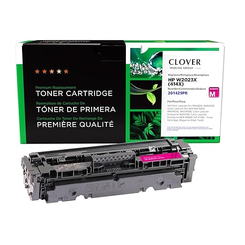 Clover Remanufactured Toner Cartridge Replacement for HP W2023X (HP 414X) High Yield | Magenta