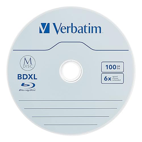 Verbatim M DISC BDXL 100GB 4X With Branded Surface – 25pk Spindle