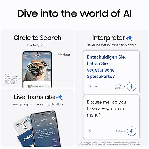SAMSUNG Galaxy S24 FE AI Phone, 128GB Unlocked Android Smartphone, High-Res 50MP Camera, Long Battery Life, AMOLED Bright Display, US Version, 2024, US 1 Yr Warranty, Graphite Graphite 128GB Phone Only