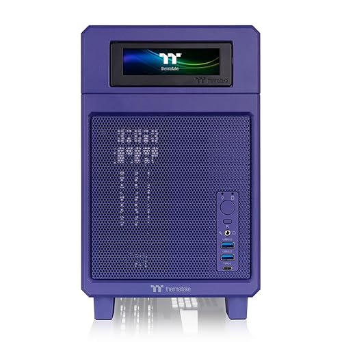 Thermaltake TR100 SFF Chassis; mITX Support; 18.9 Liters; PCIe 4.0 Riser Cable Included; 360mm GPU Clearance; 280mm Radiator Support; Removable PCIe Bracket; Future Dusk; CA-11A-00SNNN-00