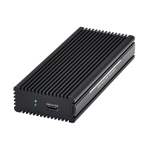 Tripp Lite External SSD Storage Enclosure with USB-C Cable for PC Gaming, M.2 NVMe & SATA SSD, 10 Gbps Data Transfer - Windows, macOS & Linux - No Software Required, 1-Year Warranty (U457-1M2-NVME-L)