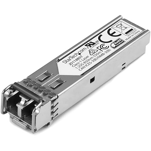 StarTech.com HPE JD118B Compatible SFP Module - 1000BASE-SX - 1GbE Multi Mode (MMF) Fiber Optic Transceiver - 1GE Gigabit Ethernet SFP - LC 550m - 850nm - DDM HPE 5900, 12500, 5500 (JD118BST) Single JD118B