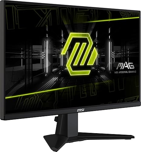 MSI MAG 255F E20 25-inch 1920 x 1080 (FHD) Gaming Monitor, 200Hz, Adaptive-Synch, HDMI, DisplayPort, VESA Mountable, Tilt, Height Adjustable, Speaker, 0.5ms, Black