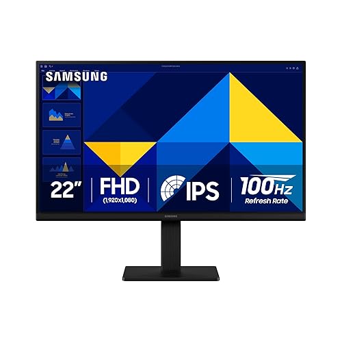 Samsung S30GD Series 22-Inch FHD 1080p Computer Monitor, HDMI, IPS Panel, Wideview Screen, Eye Saver Mode, Flicker Free (LS22D304GANXZA), Black