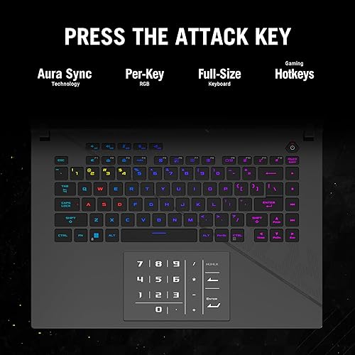 ASUS ROG Strix G16 (2024) Gaming Laptop, 16” Nebula Display 16:10 WQXGA 240Hz, GeForce RTX 4070, Intel Core i9-14900HX, 32GB DDR5, 1TB PCIe SSD, Wi-Fi 6E, Windows 11 Pro, G614JIR-XS96