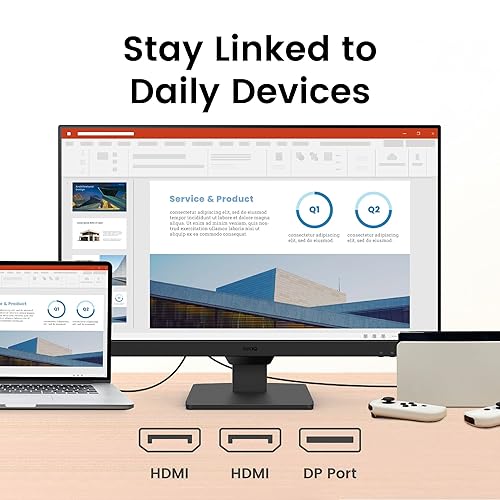 BenQ GW2790Q 27” 2K QHD 100Hz IPS Eye-Care Monitor, HDMI, DisplayPort, 2560×1440, Ultra Slim Bezel, Eyesafe, VESA MediaSync, Brightness Intelligence Tech., B. I. Gen2, Low Blue Light Plus, Eye-CareU