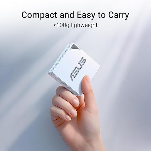 ASUS RT-AX50 Go Dual-Band WiFi 6 Portable Travel Router, 1500 Mbps, 4G/5G Tethering, Public WiFi (WISP) Mode, VPNs, RV/Cruise/Mobile, USB-C Powered, Pocket Size, Easy Setup WiFi 6 | AX1500
