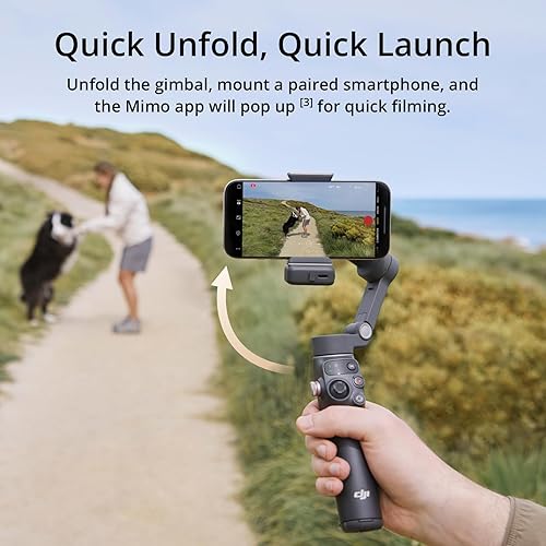 DJI Osmo Mobile 7P Gimbal Stabilizer for iPhone, Android, Native Tracking, Lighting, 3-Axis Phone Gimbal, Quick Launch, One-Tap Edit, Built-in Extension Rod & Tripod, 10hrs Use, Phone Charging