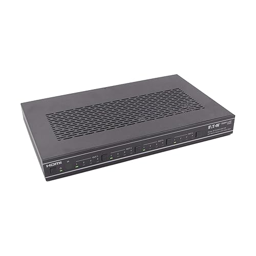 Tripp Lite 4x4 HDMI Matrix Switch Splitter with Video Wall Controller, 4K@60Hz Video, 4 HDMI Inputs, 4 HDMI Outputs, No Software Needed, Multi-Resolution Support, 3-Year Warranty (B119-4X4-4K6-VW)