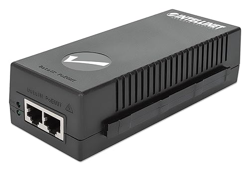 Intellinet Gigabit Ultra POE Injector PoE+ - Up to 60W Ultra Power Supply, 10/100/1000 Mbps, IEEE 802.3af/802.3at Compliant, Metal housing – 3 Yr Mfg Warranty - 561235