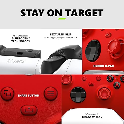 Xbox Wireless Gaming Controller (2025) – Pulse Red – Play on Xbox, Windows, Android, iOS, FireTV Sticks, Smart TVs, VR Headsets Controller Pulse Red