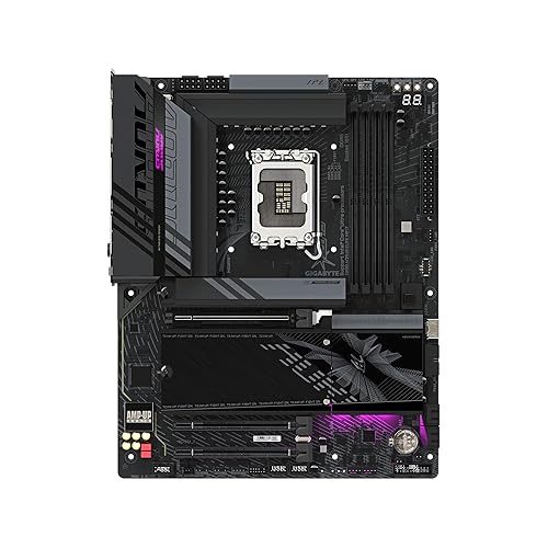 GIGABYTE Z890 AORUS Elite WIFI7 Intel Core Ultra (Series 2) LGA 1851 Motherboard, ATX, DDR5, 4X M.2, PCIe 5.0, Thunderbolt 4, WIFI7, 2.5GbE LAN, EZ-Latch