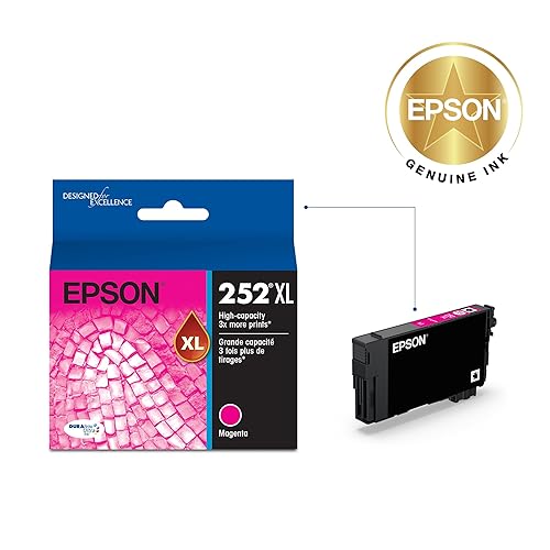 Epson T252XL320 DURABrite Ultra Magenta High Capacity Cartridge Ink Magenta Ink