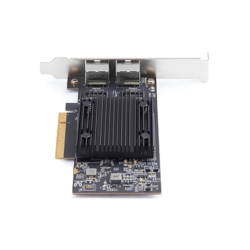 StarTech.com 2-Port PCIe 10Gb Ethernet Network Card, Windows and Linux, BCM57416 Chipset, 10GBASE-T, NIC Card, TAA