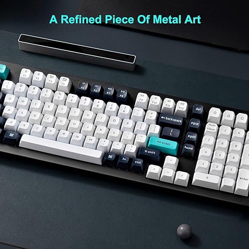 Keychron Q5 Max QMK/VIA Programmable Knob Wireless Custom Mechanical Keyboard, Tri-Mode Bluetooth 5.1/2.4GHz/USB-C Hot Swappable RGB Backlit PBT Gaming Keyboards, Brown Switch, 89 Keys, Black/White Carbon Black+Gateron Jupiter Brown Switch