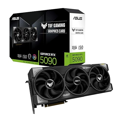 ASUS TUF Gaming GeForce RTX ™ 5090 32GB GDDR7 Gaming Graphics Card (PCIe® 5.0, HDMI®/DP 2.1, 3.6-Slot, Military-Grade Components, Protective PCB Coating, axial-tech Fans, Vapor Chamber) TUF Gaming RTX5090