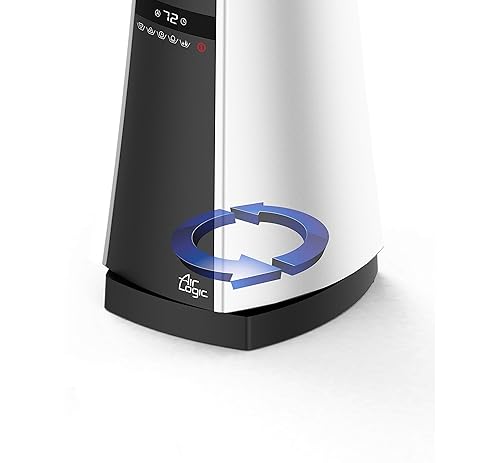 Lasko Oscillating Bladeless Ceramic Tower Space Heater for Home with Enhanced Safety, Adjustable Thermostat, Filter, Timer and Remote Control, 27 Inches, Silver, 1500W, AW300