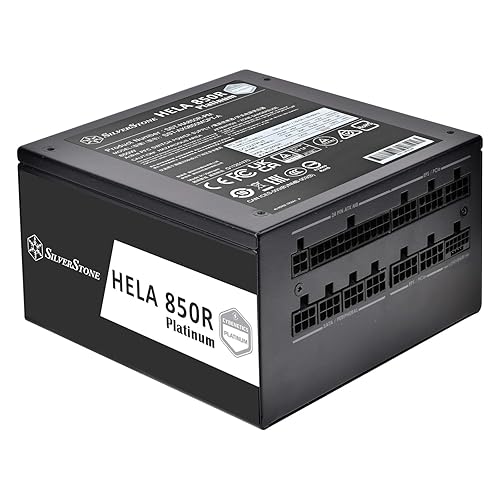 SilverStone Technology HELA 850R Platinum 850W PCIe Gen 5 / ATX 3.1 Power Supply with A+ Noise Rating (18dBA Average), SST-HA850R-PM (Made in Vietnam)