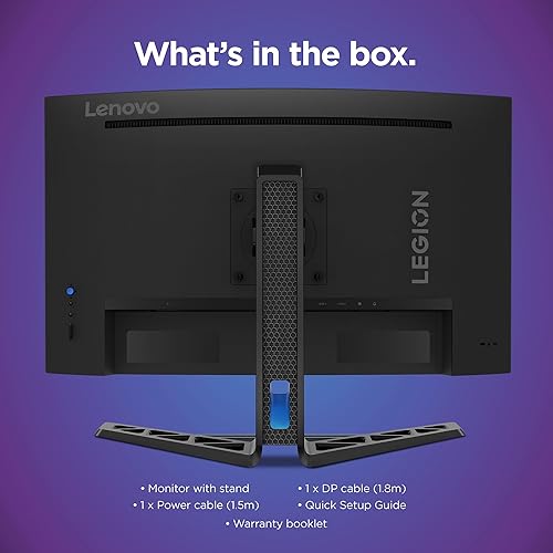 Lenovo Legion R27fc-30 Gaming Monitor - 27 1920 x 1080 Curved Display - 240 Hz - AMD Free Sync - Low Blue Light Certified - Built-in-Speakers - HDMI - VGA - Tilt & Swivel Stand