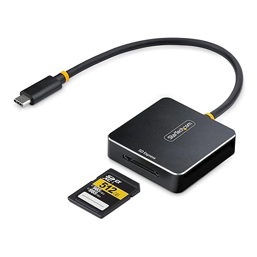 StarTech.com USB-C SD Express Card Reader, Portable USB 10Gbps Memory Card Reader, USB Type-C to Secure Digital 7.1 Adapter