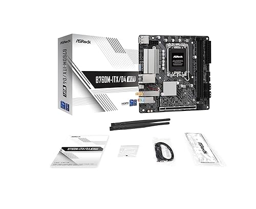 ASRock B760M-ITX/D4 WiFi Supports 13th Gen & 12th Gen Intel® Core™ Processors (LGA1700)