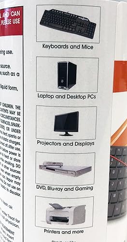 Manhattan 12-Pack Compressed Air Duster Can – 8 Oz Disposable Canister Canned Cans – for Computer, Keyboard, Electronics – 3 Y Mfg Warranty - 425148