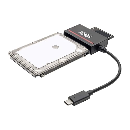 Tripp Lite USB 3.1 to Cfast 2.0 Card Reader & SATA III Hard Drive Reader, Cfast Reader, SATA Reader/SSD Reader, USB C & Thunderbolt 3, 5Gbps, Black, 3 Year Warranty (U438-CF-SATA-5G) USB-C