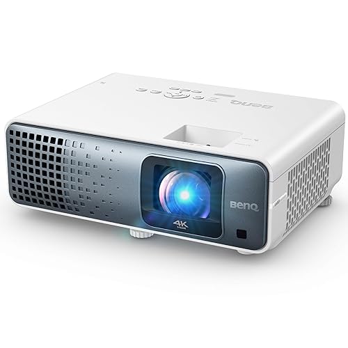 BenQ TK710STi 4K HDR Laser 3200 Lumens Movie and Gaming Short Throw Projector with 4ms Response Time | 240Hz Refresh Rate | HDR10 & HLG | Android TV with Netflix Chromecast & AirPlay | 3D Keystone Laser 100 @ 5 ft