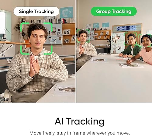 Insta360 Link 2C- PTZ 4K Webcam with 1/2 Sensor, AI Tracking, Gesture Control, HDR, Noise-Canceling Mic, Webcam for Laptop, Live Streaming, Gaming, Video Camera Works with Zoom, Teams, Twitch