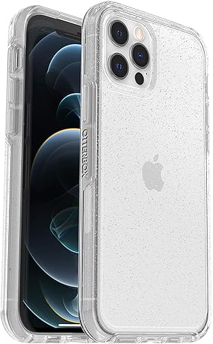OtterBox Symmetry Clear Case for iPhone 12 / iPhone 12 Pro, Shockproof, Drop Proof, Protective Thin Case, 3X Tested to Military Standard, Stardust