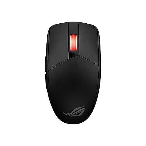ASUS ROG Strix Impact III Wireless Gaming Mouse, 57 G Lightweight, 36K DPI Sensor, Bluetooth & 2,4GHz RF, ROG SpeedNova, Up to 618hrs Battery Life, Replaceable Switches, ROG Omni Receiver, Black Black Strix Impact III Wireless