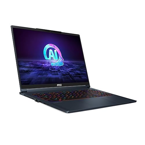 MSI Stealth 16 AI Studio A1VGG-049CA 16 QHD+ 240Hz Ultra Thin and Light Gaming Laptop, Intel Core Ultra9-185H, RTX 4070, 32GB DDR5, 2TB NVMe SSD, Windows 11 Home