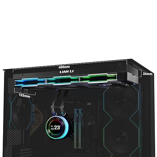 Lian Li Hydroshift II 360 TL RGB Liquid CPU Cooler - 360mm AIO - 3X 120 RGB Fans - 2.1” IPS LCD Screen - 3 Control Mode - Flexible Tubes Clamp - LGA 1851/1700, AMD AM5/AM4 - Black (HS2LCD36TB)