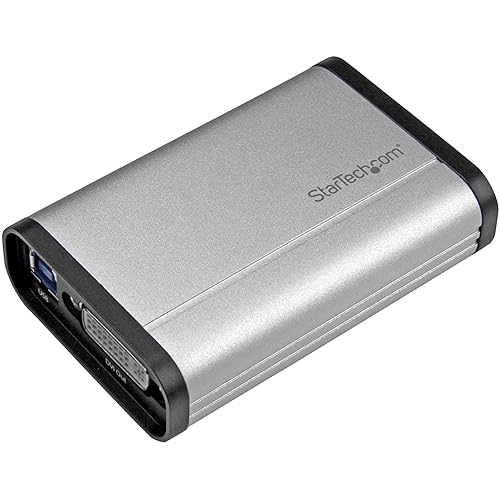 StarTech.com DVI Video Capture Card - 1080p 60fps Game Capture Card - Aluminum - Game Capture Card - HD PVR - USB Video Capture (USB32DVCAPRO) DVI at 1080p60fs