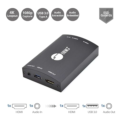 SIIG CE-H26H11-S1 USB 3.0 HDMI Video Capture Dev