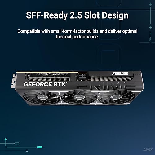 The SFF-Ready ASUS Prime GeForce RTX™ 5060 Ti 16GB GDDR7 Graphics Card (PCIe® 5.0, 16GB GDDR7, HDMI®/DP 2.1, 2.5-Slot, Axial-tech Fans, Dual BIOS) PRIME RTX5060Ti|16GB