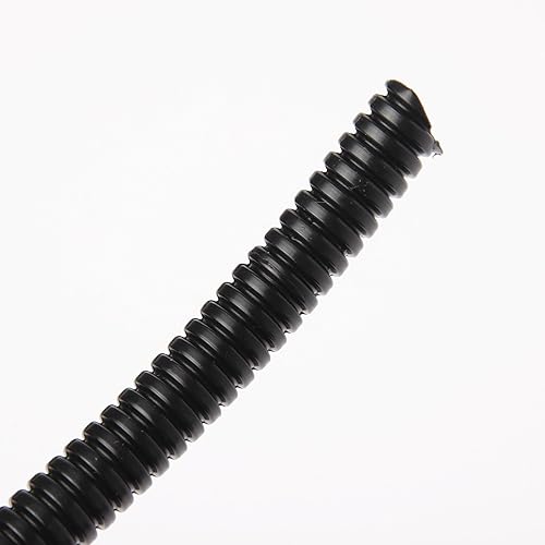 Panduit CLT50F-C20 Slit Wall Corrugated Loom Tubing for Cable Organization, Black