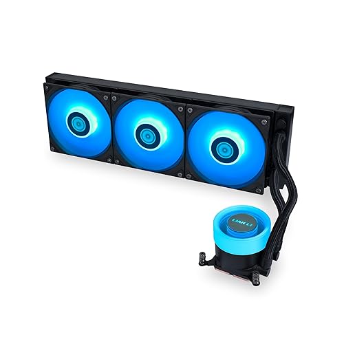 Lian Li Galahad II Lite 360mm RGB Fans – Customizable Lighting Effects and ARGB Pump Block, Low Noise, Hydraulic Bearing Design, Switchable Pump Lid – 28mm RGB Fan for LGA 1700 /AM5 / AM4 (GA2L36RB)