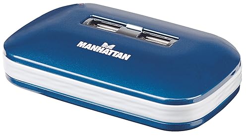 Manhattan 7-Port USB 2.0 Ultra Hub, Plug and Play C Windows and Mac Compatible