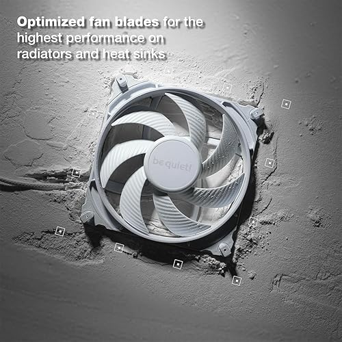 be quiet! Silent Wings 4 Cooling Fan | 140mm PWM | 2400 RPM | White | BL119 140mm Pro White